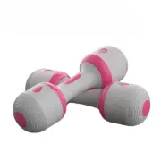 10kg Adjustable Dumbbell Weight Set with Removable Blocks Versatile Strength Training for Home Gym & Fitness Workouts Pink