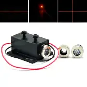 3in1 Dot Line Cross 650nm 5mW Focusable Red Laser Diode Module 12x35mm Heatsink