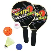 Wham-O Game Time Ultimate Paddle Ball 4-in-1 Game