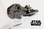 STAR WARS Millennium Falcon Logo Metal Pin brooch prop badge darth vader cosplay