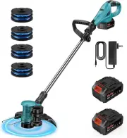 12-Inch 21V Cordless String Trimmer, Electric Weed Wacker, 2 in 1 Trimmer & Edge