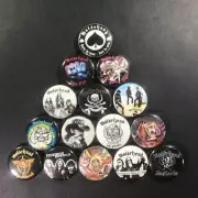 Motorhead 1" Button Pin (15 piece) set Heavy Metal Rock Lemmy Ace of Spades