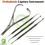Orthodontic Ligature Tying Tucking Scaler Pusher Hook Tip Mathieu Needle Holder