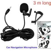 Car Audio Navigation 3.5mm Microphone Clip Jack Plug System External Wired