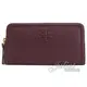 【全新現貨 補14個】茱麗葉精品 TORY BURCH 67306 THEA 經典LOGO牛皮拉鍊長夾.深紅現金價$3,980