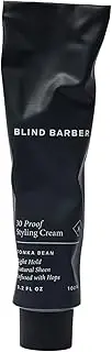 Blind Barber 30 Proof Styling Cream - Workable Hair, Beard & Mustache Cream for Men - Control Beard & Mustache Frizz - Water Based Style Cream with Light Hold & Natural Shine (3.2oz / 100ml)