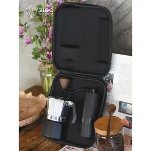 zigo雙閥摩卡壺煮咖啡器具家用便攜意式萃取手沖咖啡壺套裝戶外