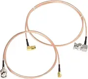 Superbat SMA to BNC Cable, SMA Male to BNC Male Cable Pigtail + Right Angle BNC Male to SMA Male RG316 Jumper Cable (3ft 2Pcs) for VHF/UHF radios, SDR's and Network analyzers