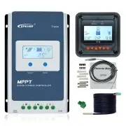 1210AN 2210AN 3210AN 4210AN MPPT Charge Controller 10A 20A 30A 40A 12V 24V AUTO Work LCD Display Solar Charge Controller