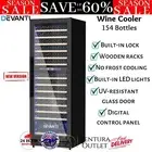 Devanti Wine Cooler Fridge Compressor 154 Bottles Cellar Chiller Commercial Home
