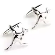 Australian Silver Kangaroo Cufflinks