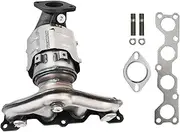 Front Catalytic Converter Compatible with 2010-2012 Hyundai Santa Fe, 2011-2013 Kia Sorento 2.4L l4 Catalytic Convertor High Performance (EPA Compliant)