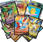 Pokemon Cards - 50 Card Assorted Lot with Guaranteed V Pokemon