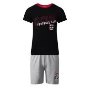 Team Official AFL Boys Kids Youths Junior Cotton Pyjama Set Sleepwear Tee Shorts