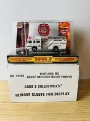 CODE 3 COLLECTIBLE 12895 KENTLAND MARYLAND PIERCE DASH SIDE MOUNT PUMPER