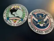 USCG/Homeland Security Joint Task Force East Original 3-D Challenge Coin