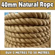 Fence Walkway Playground Tug-of-War Bridge Hemp Rope 40mm Fibre Sisal Jute