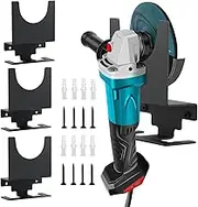 4pcs Angle Grinder Holder,Metal Angle Grinder Holder Rack With 8pcs Screws And Expansion Tubes,Impact Wrench Wall Holder For Angle Grinders,Cutters