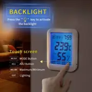 Digital Hygrometer Thermometer Indoor/Outdoor Temperature Humidity Monitor Alarm