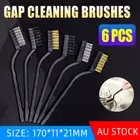 6 PCS Small Wire Durable Brush Set Steel Cleaning Brushes Brass Metal Tools AU