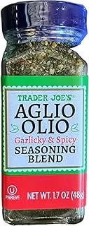 Trader Joe's Aglio Olio Garlicky & Spicy Seasoning Blend, 1.7 oz (Pack of 1)