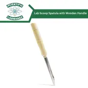 Scientific Labwares Lab Scoop Spatula with Wooden Handle Pack of 6 Soil Scooper