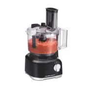 Hamilton Beach - 8 Cup Food Processor with Built-In Bowl Scraper - Black