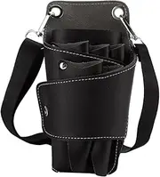 Baluue Scissor Pouch Holder for Hair Stylist Barber Scissor Shoulder Bag Hairdresser Scissor Bag Leather Scissor Pouch