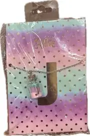 Justice Girls Cute Ombre Initial Potion Necklace "J"~NWT~ Christmas!