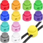 12PCS Assorted Colors Plastic Cord Locks, Toggles Spring Stopper Sliding Fast...