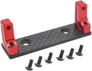 Metal Front Axle Servo Mount Bracket for 1/10 RC Vehicle, Red