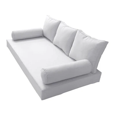STYLE3 Mattress & Pillow Daybed Porch Swing Piped Trim Queen AD105 |COVERS ONLY|