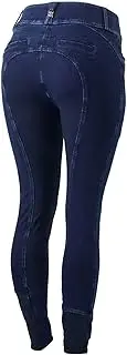 [HORZE] B Vertigo Morgana Womens Denim High Stretch Full Seat Breeches