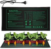 Seedling Heat Mat, Durable Waterproof Seed Germination Heating Mat, Warm Hydroponic Heating Pad 52 x 25cm