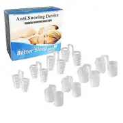 8pcs Silicone Nose Vents Clip Anti Snoring Clips Nasal Dilators Breathing Sleep Aid
