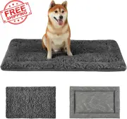 2 in 1 Dog Bed Crate Pad Mat Washable Reversible (Cool & Warm) Soft Fluffy Pet K