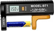 Portable Battery Tester for Home, Digital Battery Life Tester, Battery Checker for AAA Aa, Easy-to-Use Battery Tester, Compact Battery Tester, Digital Display Battery Checker, Accurate Battery Life