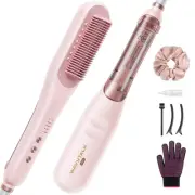 Wavytalk Pro Steam Hair Straightener Brush, Steamline Pro 3 in 1 Straightenin...