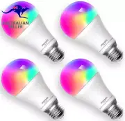 Smart Wi-Fi LED Bulb, E27 Light Bulb, Multiple Colors, RGBCW, 60W Equivalent,