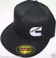 Cummins hat ball cap fitted flex fit flat bill flexfit stretch cummings ram l/xl