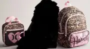 Hurley Flip Sequin Leopard 16” Backpack and Lunch Bag Set