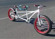 Lanying Two Seater Fat Tire 26in Single Speed Steel Tandem Bicycle New