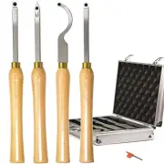 4pcs Mini Carbide Tipped Wood Lathe Turning tools Combo set Rougher Detailer ...