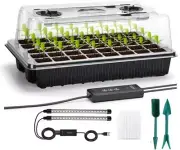 Seed Starter Tray with Grow Light for Seeds Growing Starting