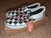 Vans x Vivienne Westwood Anglomania Checkerboard Designer Slip On RARE NEW