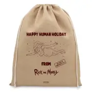 Rick and Morty Officially Licensed Christmas Hessian Sack