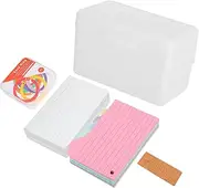 GANAZONO Index Cards Holder Flashcard Storage Case Business Card Box Memo Cards Organizer Box Plastic Storage Case Cards Set