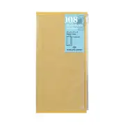 Midori Traveler's Notebook Clear Planner Refill with Zipper Pockets 8.5x4.5