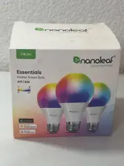 BRAND NEW! Nanoleaf Essentials Matter A19 | E26 Smart LED Light Bulbs (3 Pack)