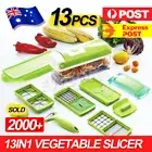 13IN1 A Food Slicer Dicer Nicer Container Chopper Peeler Vegetable Fruit Cutter